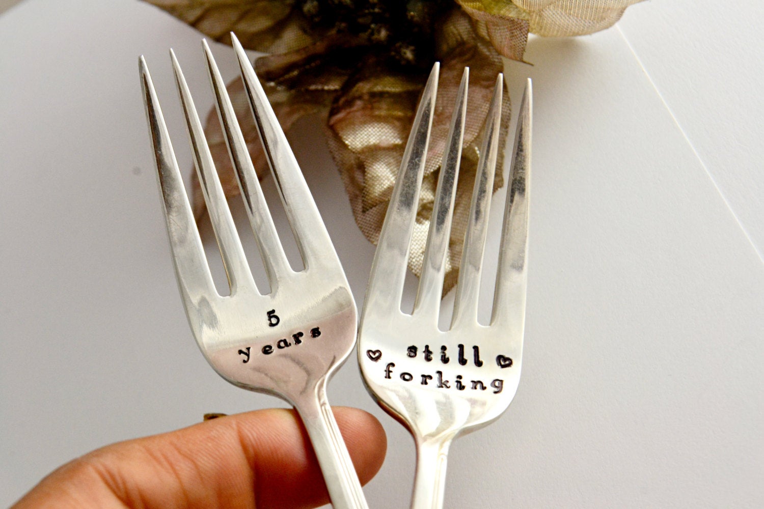 5 years  still forking forks. - samirahcollections