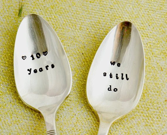 10 Years, We Still Do. Anniversary Spoon - samirahcollections